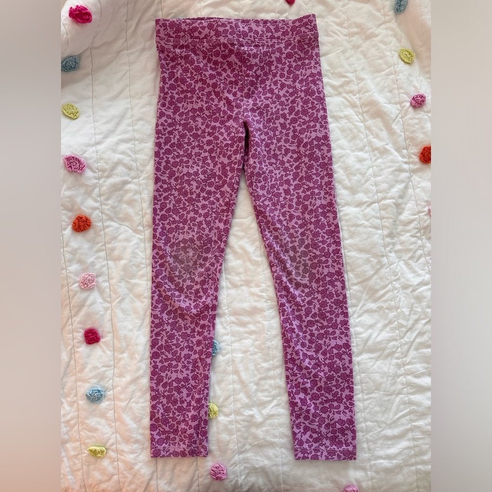 Crewcuts size 6/7 floral leggings